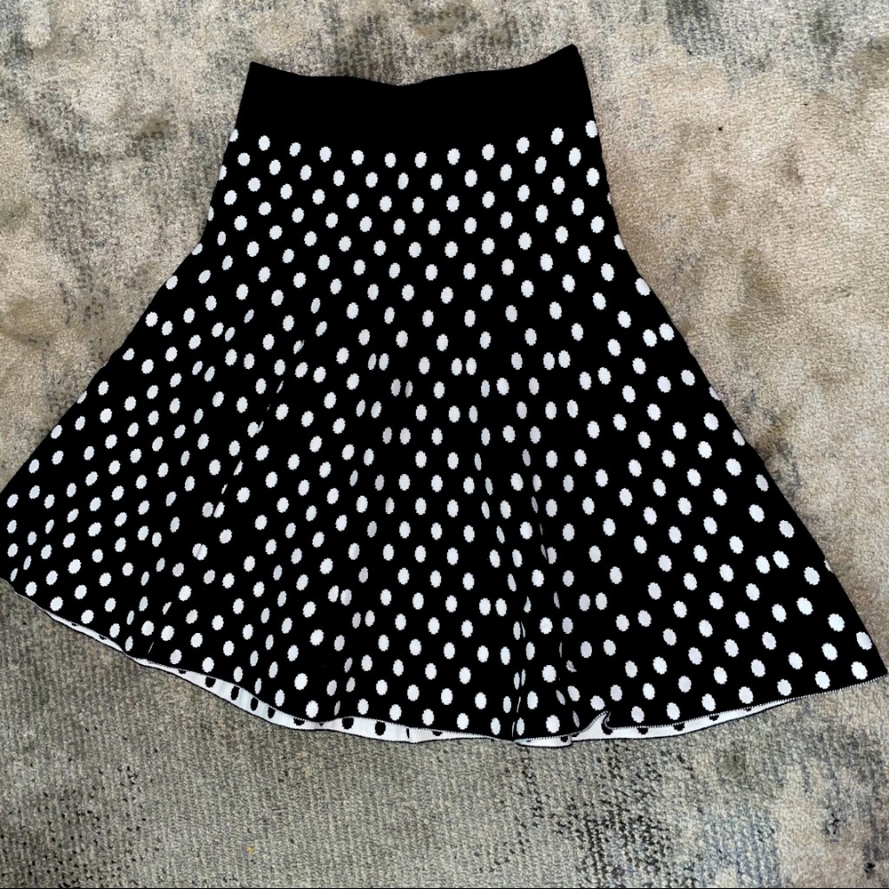 Maeve polka dot skirt